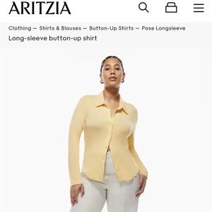 Wilfred Women's Button Down Shirt in Tan